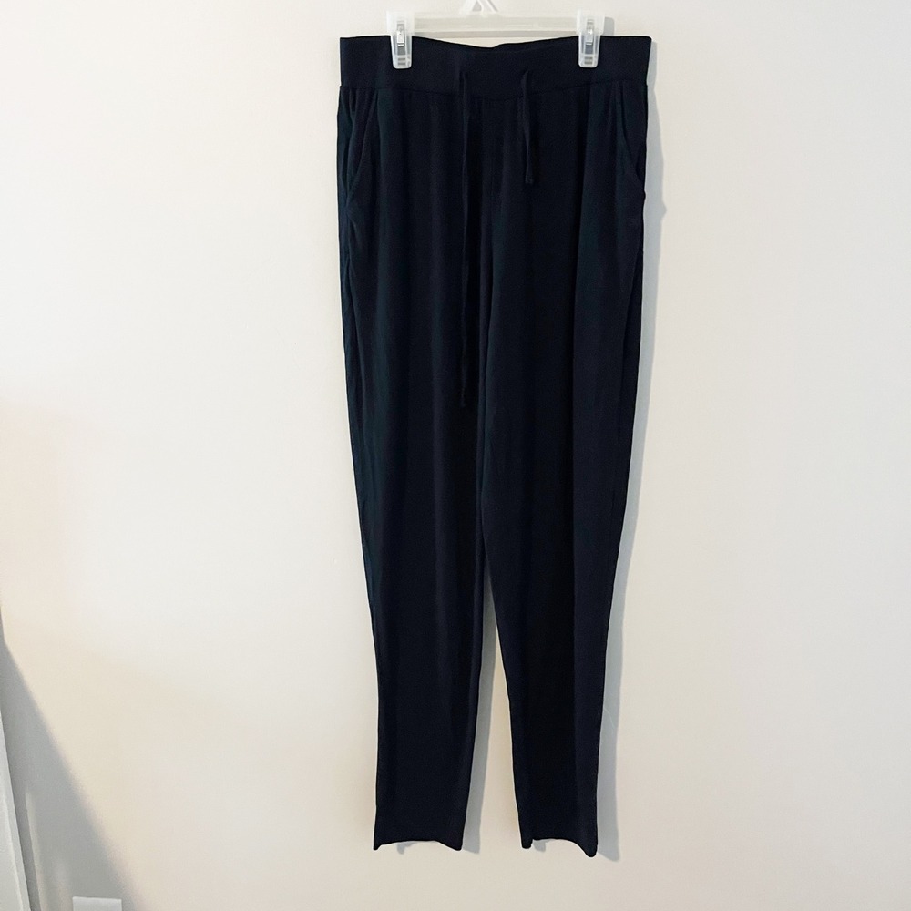 Cozy Earth Bamboo Pants Black Loungewear Drawstring Pockets Size M